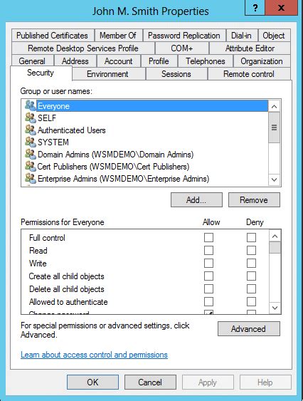 Add exchange tabs to active directory windows 7